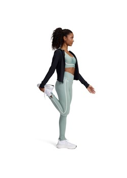 Damskie legginsy treningowe Under Armour Motion Piped Legging - zielone ze sklepu Sportstylestory.com w kategorii Spodnie damskie - zdjęcie 187293475