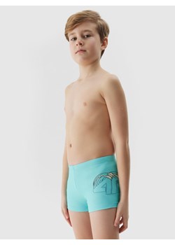 Chłopięce kąpielówki 4F 4FJWSS25USWTM036 - turkusowe ze sklepu Sportstylestory.com w kategorii Kąpielówki chłopięce - zdjęcie 187293485
