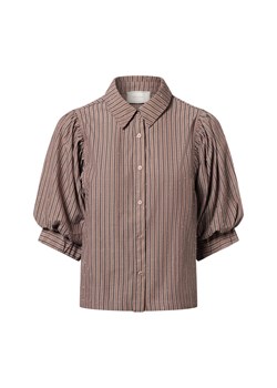 Neo Noir Damska bluzka koszulowa - Etta Kobiety taupe w paski ze sklepu vangraaf w kategorii Bluzki damskie - zdjęcie 187293958