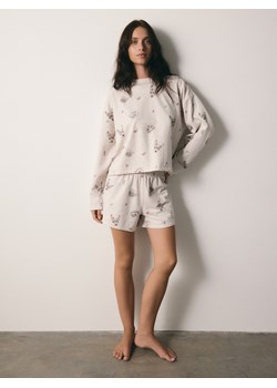 Reserved - Wzorzysta piżama dwuczęściowa - kremowy - id: 081EY-02X - marki Reserved - 187294076 Reserved - Wzorzysta piżama dwuczęściowa - kremowy ze sklepu Reserved w kategorii Piżamy damskie - zdjęcie 187294076