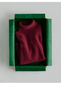 Reserved - Wełniany sweter - bordowy ze sklepu Reserved w kategorii Swetry damskie - zdjęcie 187294138