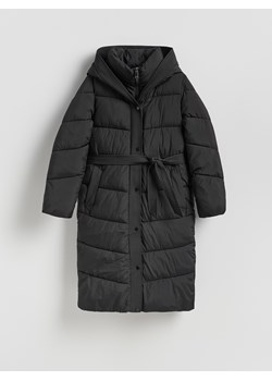 Reserved - Pikowana kurtka z kapturem - czarny ze sklepu Reserved w kategorii Kurtki damskie - zdjęcie 187294458