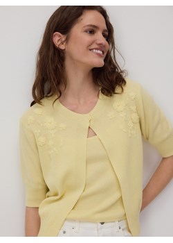 Reserved - Sweter z dzianinowym topem - jasnożółty ze sklepu Reserved w kategorii Swetry damskie - zdjęcie 187294496