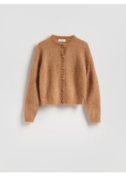 Reserved - Kardigan z moherem - brązowy - id: 925II-82X - marki Reserved - 187294528 Reserved - Kardigan z moherem - brązowy ze sklepu Reserved w kategorii Swetry damskie - zdjęcie 187294528