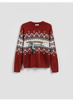 Reserved - Sweter ze świątecznym motywem - wielobarwny ze sklepu Reserved w kategorii Swetry męskie - zdjęcie 187294537