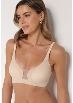 Beżowy Biustonosz z Ozdobnym Wycięciem Ezirelle - id: 401837 - marki born2be - 187294757 Beżowy Biustonosz z Ozdobnym Wycięciem Ezirelle ze sklepu born2be.pl w kategorii Biustonosze - zdjęcie 187294757