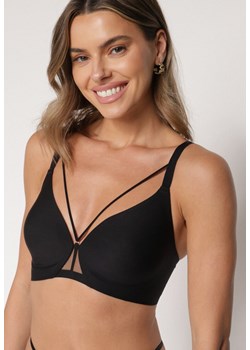 Czarny Biustonosz z Ozdobnymi Paskami Zetessa - id: 401905 - marki born2be - 187294817 Czarny Biustonosz z Ozdobnymi Paskami Zetessa ze sklepu born2be.pl w kategorii Biustonosze - zdjęcie 187294817