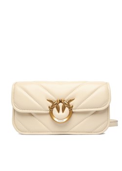 Torebka PINKO Love Box Baguette Al 25-26 PLTT 105083 A2W2 Écru - id: 8053177306781 - marki Pinko - 187294938 Torebka PINKO Love Box Baguette Al 25-26 PLTT 105083 A2W2 Écru ze sklepu eobuwie.pl w kategorii Listonoszki - zdjęcie 187294938