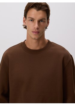 Reserved - Gładka bluza z bawełną - brązowy - id: 6928H-88X - marki Reserved - 187296256 Reserved - Gładka bluza z bawełną - brązowy ze sklepu Reserved w kategorii Bluzy męskie - zdjęcie 187296256