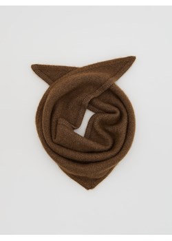 Reserved - Szal z wełną i kaszmirem - brązowy - id: 722FD-88X - marki Reserved - 187296308 Reserved - Szal z wełną i kaszmirem - brązowy ze sklepu Reserved w kategorii Szaliki i chusty damskie - zdjęcie 187296308