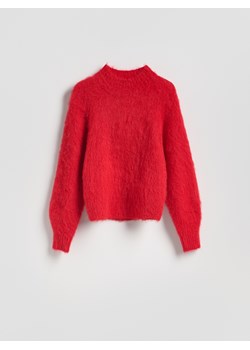 Reserved - Sweter z alpaką - czerwony - id: 923II-33X - marki Reserved - 187296429 Reserved - Sweter z alpaką - czerwony ze sklepu Reserved w kategorii Swetry damskie - zdjęcie 187296429