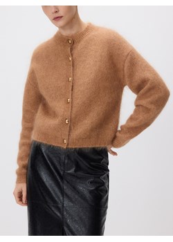 Reserved - Kardigan z moherem - brązowy - id: 925II-82X - marki Reserved - 187296437 Reserved - Kardigan z moherem - brązowy ze sklepu Reserved w kategorii Swetry damskie - zdjęcie 187296437