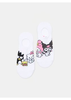 Sinsay - Skarpety stopki 2 pack Hello Kitty & Friends - biały - id: 359EB-00X - marki Sinsay - 187297195 Sinsay - Skarpety stopki 2 pack Hello Kitty & Friends - biały ze sklepu Sinsay w kategorii Skarpetki damskie - zdjęcie 187297195