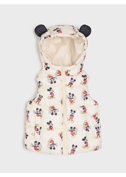 Sinsay - Pikowana kamizelka z elementami 3D Mickey Mouse - kremowy - id: 969EO-01X - marki Sinsay - 187297228 Sinsay - Pikowana kamizelka z elementami 3D Mickey Mouse - kremowy ze sklepu Sinsay w kategorii Kamizelki dziewczęce - zdjęcie 187297228