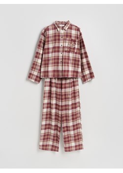 Reserved - Dwuczęściowa piżama w kratkę - fioletowy - id: 067EY-44X - marki Reserved - 187297828 Reserved - Dwuczęściowa piżama w kratkę - fioletowy ze sklepu Reserved w kategorii Piżamy damskie - zdjęcie 187297828