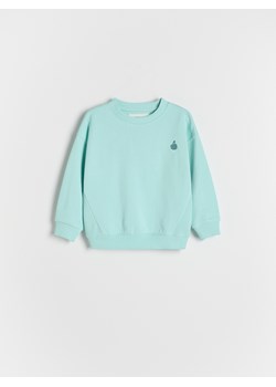 Reserved - Bawełniana bluza z haftem - niebieski - id: 312CJ-56X - marki Reserved - 187297927 Reserved - Bawełniana bluza z haftem - niebieski ze sklepu Reserved w kategorii Bluzy chłopięce - zdjęcie 187297927