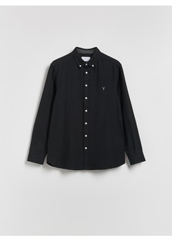 Reserved - Bawełniana koszula slim fit - czarny - id: 428GT-99X - marki Reserved - 187297957 Reserved - Bawełniana koszula slim fit - czarny ze sklepu Reserved w kategorii Koszule męskie - zdjęcie 187297957