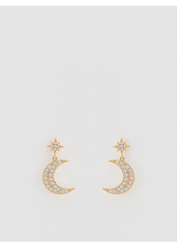 Reserved - Wiszące kolczyki z cyrkoniami - złoty - id: 721IL-GLD - marki Reserved - 187298097 Reserved - Wiszące kolczyki z cyrkoniami - złoty ze sklepu Reserved w kategorii Kolczyki - zdjęcie 187298097