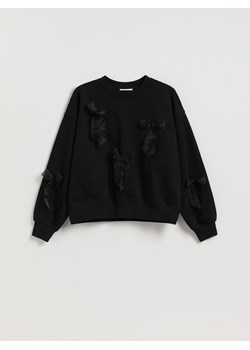 Reserved - Bluza z kokardkami - czarny - id: 726GA-99X - marki Reserved - 187298116 Reserved - Bluza z kokardkami - czarny ze sklepu Reserved w kategorii Bluzy damskie - zdjęcie 187298116
