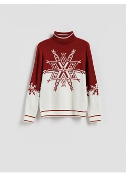 Reserved - Golf ze świątecznym motywem - wielobarwny - id: 947GC-MLC - marki Reserved - 187298186 Reserved - Golf ze świątecznym motywem - wielobarwny ze sklepu Reserved w kategorii Swetry męskie - zdjęcie 187298186