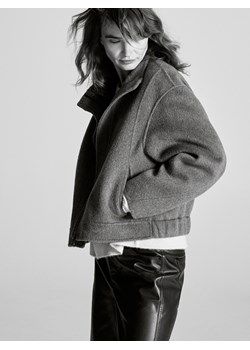 Reserved - Kurtka handmade z wełną - szary - id: VZ741-85M - marki Reserved - 187298245 Reserved - Kurtka handmade z wełną - szary ze sklepu Reserved w kategorii Kurtki damskie - zdjęcie 187298245