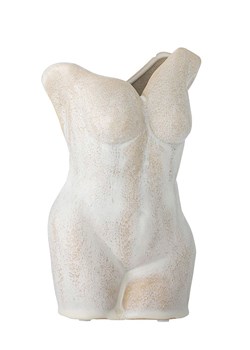 Bloomingville Wazon &quot;Athena&quot; w kolorze biało-kremowym - wys. 23 x Ø 14 cm ze sklepu Limango Polska w kategorii Wazony - zdjęcie 187298638