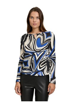 Betty Barclay Koszulka w kolorze kremowo-niebiesko-czarnym - id: 17917521 - marki BETTY BARCLAY - 187300105 Betty Barclay Koszulka w kolorze kremowo-niebiesko-czarnym ze sklepu Limango Polska w kategorii Bluzki damskie - zdjęcie 187300105