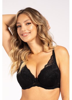 Biustonosz push-up Unikat Arabela czarny ze sklepu kontri.pl w kategorii Biustonosze - zdjęcie 187300805