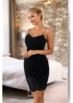 Nocna koszulka Unikat Grace czarny ze sklepu kontri.pl w kategorii Koszule nocne - zdjęcie 187300815