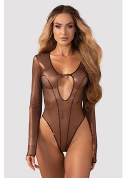 Body sexy Obsessive Soranna long-sleeved teddy black ze sklepu kontri.pl w kategorii Body damskie - zdjęcie 187300836