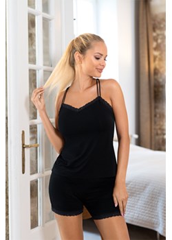 Komplet top + szorty Unikat Grace czarny ze sklepu kontri.pl w kategorii Piżamy damskie - zdjęcie 187300935