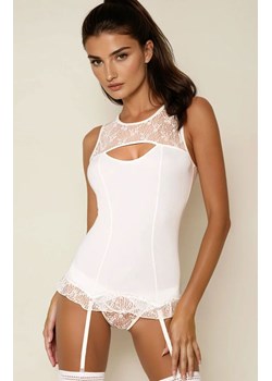 Passion gorset i stringi ecru Mia, Kolor ecru, Rozmiar L/XL, Passion - id: 201700 - marki Passion - 187302435 Passion gorset i stringi ecru Mia, Kolor ecru, Rozmiar L/XL, Passion ze sklepu Intymna w kategorii Gorsety - zdjęcie 187302435