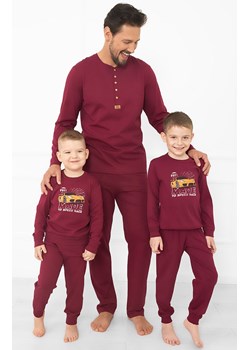 Bawełniana piżama męska długa bordowa Gordo, Kolor bordowy, Rozmiar S, Italian Fashion - id: 217110 - marki Italian Fashion - 187302546 Bawełniana piżama męska długa bordowa Gordo, Kolor bordowy, Rozmiar S, Italian Fashion ze sklepu Intymna w kategorii Piżamy męskie - zdjęcie 187302546