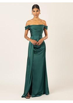 APART Satynowa sukienka w kolorze ciemnozielonym - id: 17817229 - marki APART - 187302656 APART Satynowa sukienka w kolorze ciemnozielonym ze sklepu Limango Polska w kategorii Sukienki - zdjęcie 187302656