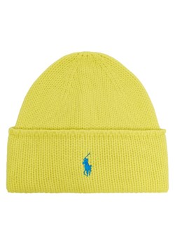 Czapka Polo Ralph Lauren 455954355008 Żółty ze sklepu eobuwie.pl w kategorii Czapki zimowe damskie - zdjęcie 187302766