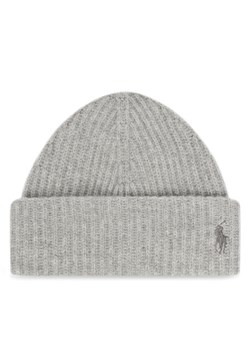 Czapka Polo Ralph Lauren 455954337004 Szary ze sklepu eobuwie.pl w kategorii Czapki zimowe damskie - zdjęcie 187302768