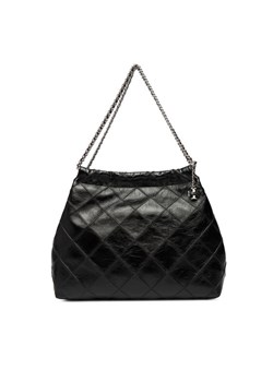 Torebka Tory Burch Fleming Soft Distressed Hobo Bag 165170 Czarny ze sklepu eobuwie.pl w kategorii Listonoszki - zdjęcie 187302816