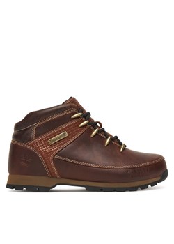 Trzewiki Timberland Euro Sprint Mid Lace TB0A2K84EIU1 Brązowy ze sklepu eobuwie.pl w kategorii Buty zimowe męskie - zdjęcie 187302899