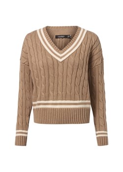 Lauren Ralph Lauren Sweter damski Kobiety Bawełna taupe jednolity - id: 797494-0001-09900 - marki Ralph Lauren - 187303609 Lauren Ralph Lauren Sweter damski Kobiety Bawełna taupe jednolity ze sklepu vangraaf w kategorii Swetry damskie - zdjęcie 187303609