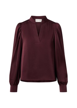 Neo Noir Bluzka damska - Rosslyn Kobiety Sztuczne włókno bakłażanowy jednolity ze sklepu vangraaf w kategorii Bluzki damskie - zdjęcie 187303615