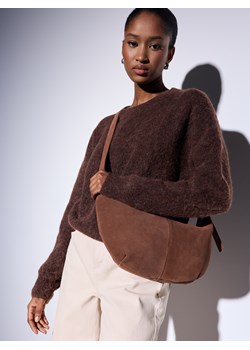 Mohito - Skórzana torebka - brązowy - id: 731GK-82X - marki Mohito - 187304156 Mohito - Skórzana torebka - brązowy ze sklepu Mohito w kategorii Listonoszki - zdjęcie 187304156