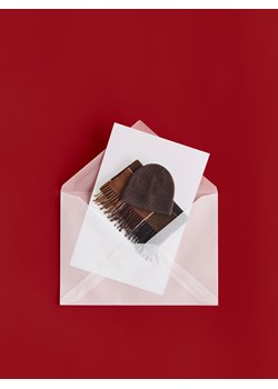 Reserved - Wełniana czapka z kaszmirem - ciemnobrązowy - id: 053FE-89M - marki Reserved - 187304315 Reserved - Wełniana czapka z kaszmirem - ciemnobrązowy ze sklepu Reserved w kategorii Czapki zimowe męskie - zdjęcie 187304315