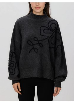 Reserved - Sweter oversize - ciemnoszary - id: 129HH-90M - marki Reserved - 187304397 Reserved - Sweter oversize - ciemnoszary ze sklepu Reserved w kategorii Swetry damskie - zdjęcie 187304397