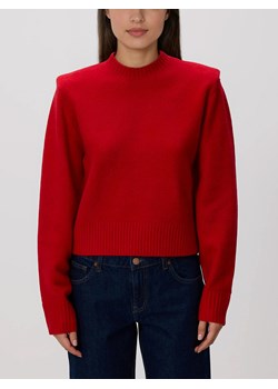Reserved - Sweter z poduszkami na ramionach - czerwony - id: 218GV-33X - marki Reserved - 187304448 Reserved - Sweter z poduszkami na ramionach - czerwony ze sklepu Reserved w kategorii Swetry damskie - zdjęcie 187304448