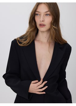 Reserved - Jednorzędowa marynarka - czarny - id: 926HF-99X - marki Reserved - 187304826 Reserved - Jednorzędowa marynarka - czarny ze sklepu Reserved w kategorii Kurtki damskie - zdjęcie 187304826