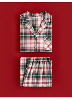 Reserved - Flanelowa piżama w kratkę - zielony - id: 953EX-77X - marki Reserved - 187304866 Reserved - Flanelowa piżama w kratkę - zielony ze sklepu Reserved w kategorii Piżamy damskie - zdjęcie 187304866