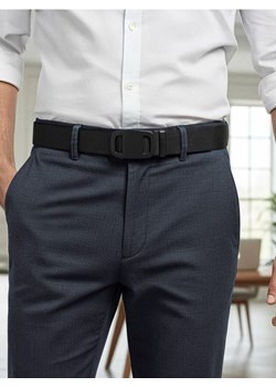 Sinsay - Pasek z automatyczną klamrą - czarny - id: 087EK-99X - marki Sinsay - 187305967 Sinsay - Pasek z automatyczną klamrą - czarny ze sklepu Sinsay w kategorii Paski męskie - zdjęcie 187305967