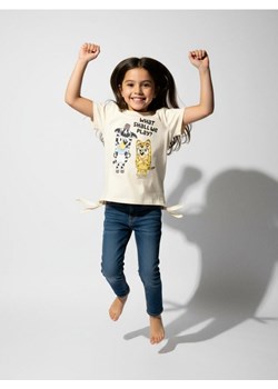 Sinsay - Koszulka z wiązaniami po bokach Bluey - kremowy - id: 164EB-01X - marki Sinsay - 187305986 Sinsay - Koszulka z wiązaniami po bokach Bluey - kremowy ze sklepu Sinsay w kategorii Bluzki dziewczęce - zdjęcie 187305986