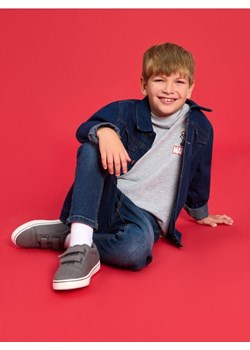 Sinsay - Materiałowe trampki na rzepy - szary - id: 184FG-90X - marki Sinsay - 187305989 Sinsay - Materiałowe trampki na rzepy - szary ze sklepu Sinsay w kategorii Trampki dziecięce - zdjęcie 187305989