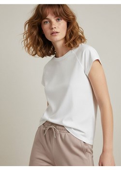 Sinsay - Koszulka - biały - id: 439BG-00X - marki Sinsay - 187306026 Sinsay - Koszulka - biały ze sklepu Sinsay w kategorii Bluzki damskie - zdjęcie 187306026